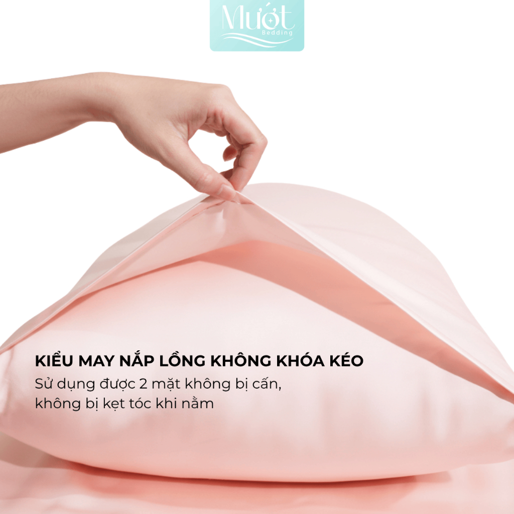Vỏ gối Lụa Tencel 60s trơn màu 50x70 45x65 40x60 35x50cm Mướt Bedding áo gối 100% Tencel đầy đủ size | BigBuy360 - bigbuy360.vn