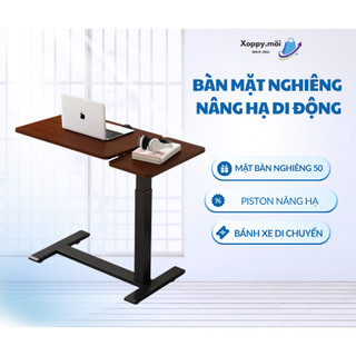 Bàn làm việc XOPPYMOI di động nâng hạ - mặt nghiêng - gấp gọn, Bàn làm việc thông minh, Bàn laptop gấp gọn văn phòng
