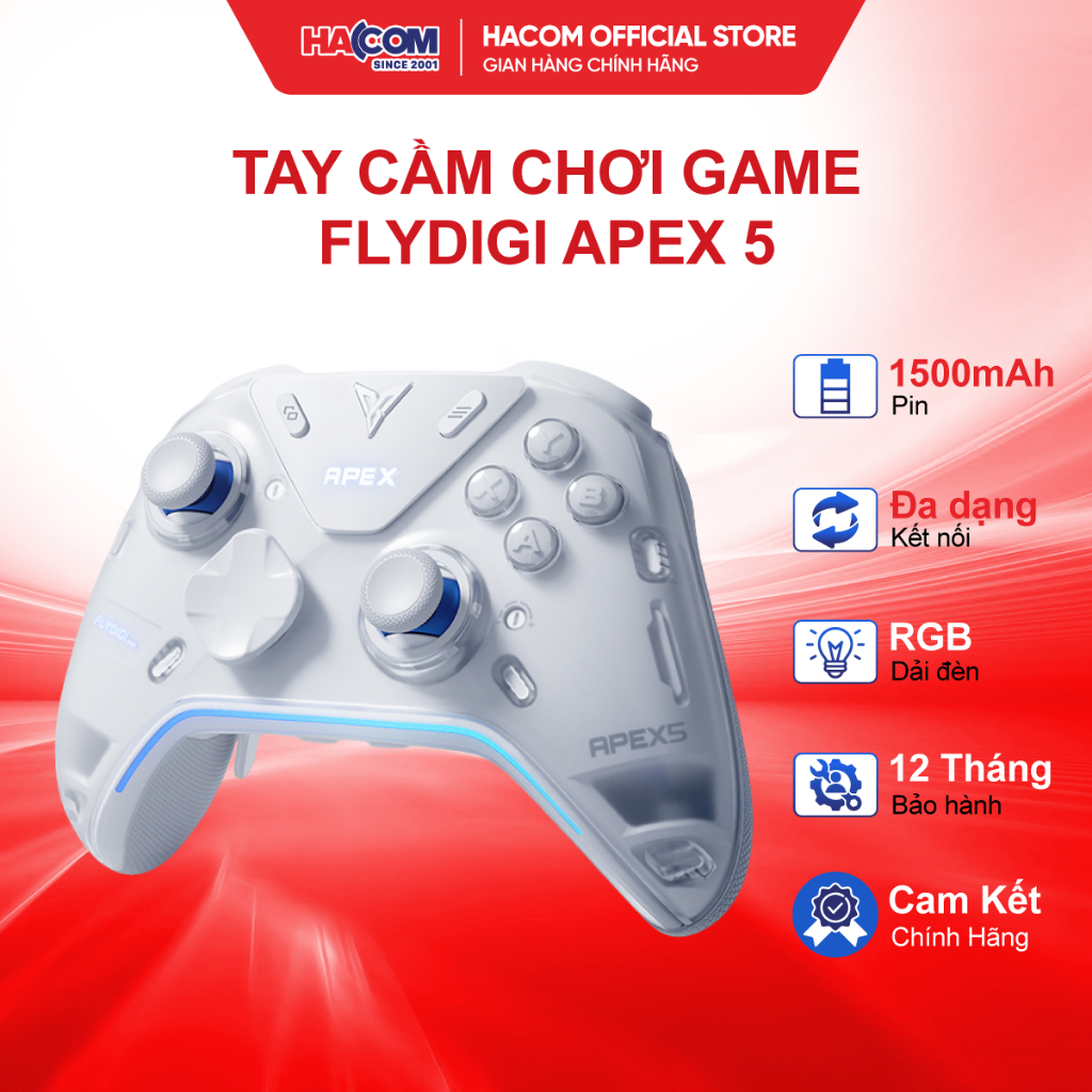 Tay Cầm Chơi Game Flydigi Apex 5 Cho PC/Mobile/Nintendo Switch - Bảo Hành 12 Tháng HACOM PC