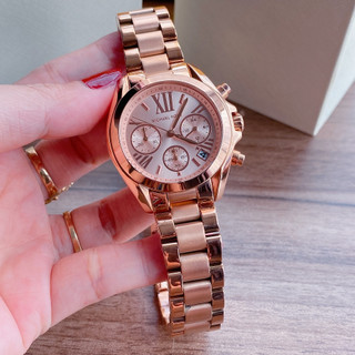 [bán chạy' đồng hồ nữ mk5799 vàng hồng size 36mm – mk nữ rose gold sang trọng