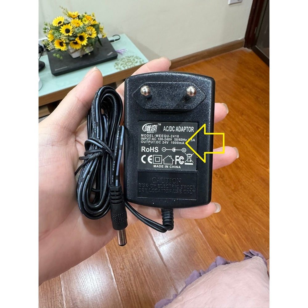 ADAPTER NGUỒN DC 24V 1000MA (24V 1A) LOẠI XỊN