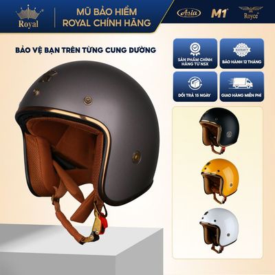 Mũ bảo hiểm 3/4 Royal M20C chính hãng(Size L-XL-XXL), bảo hành 12 tháng, nam nữ đi xe máy, tại NSX