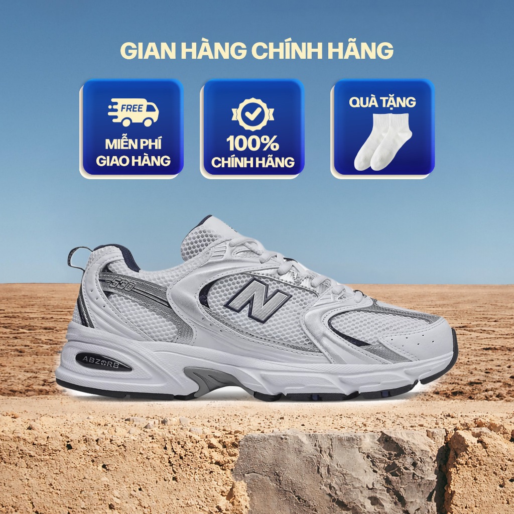 Giày NBalance 530sg  Chính Hãng, Giày Sneaker Nam Nữ Chuẩn Auth Full Box BH 12T