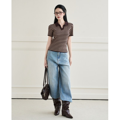 TUBYCATU | Quần Jeans Ống Rộng Form Suông Xanh Nhạt Harley Light Blue