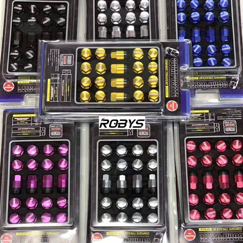 Combo Ốc Mâm Rays M12xP1.5 Cho Các Xe Nhật - Hàn Phụ Kiện Độ Mâm Cao Cấp Cho Xe Ô Tô