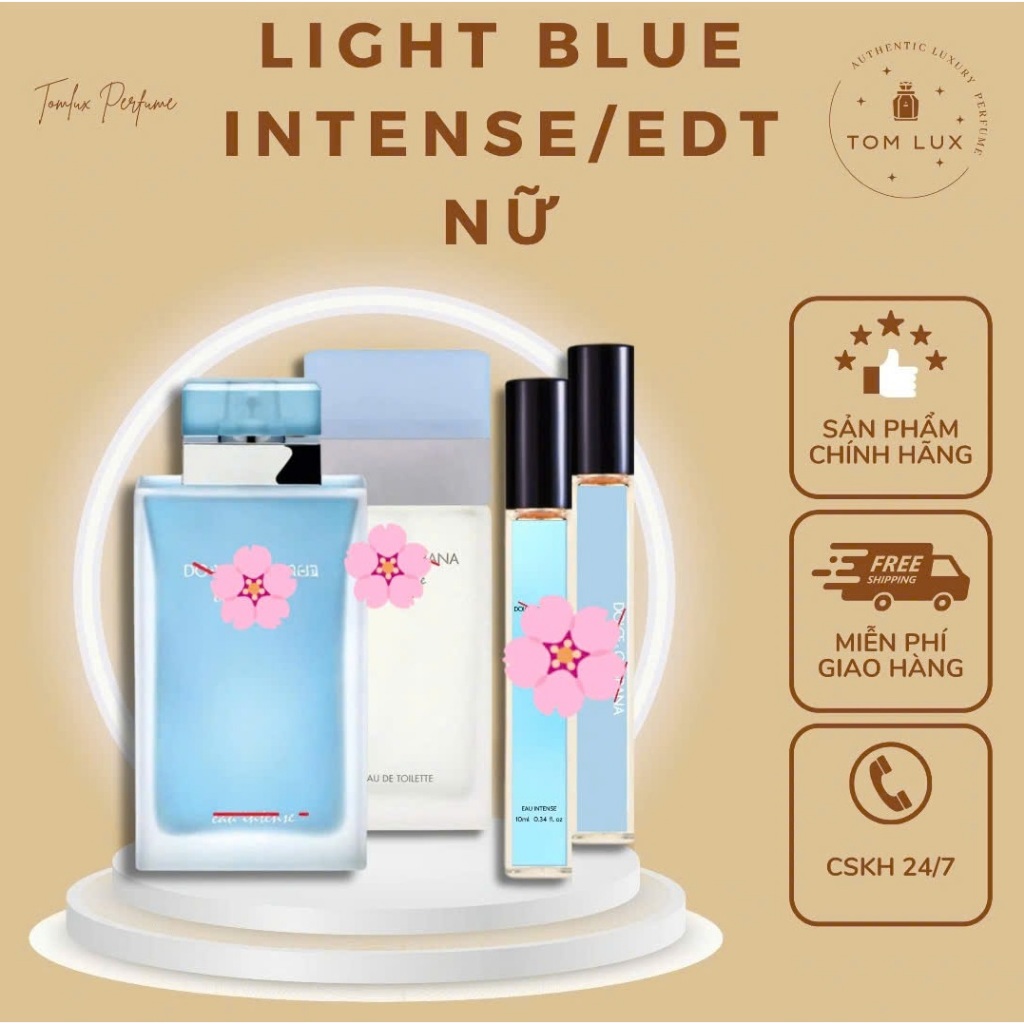 (MẪU THỬ) Nước Hoa Nữ Llghtt Blueee TomLux 10ml