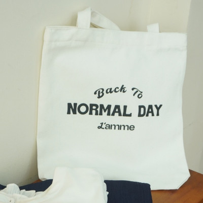 (QUÀ TẶNG GIỚI HẠN) Túi Tote Back to Normal Day L'amme dày dặn , kích thước lớn