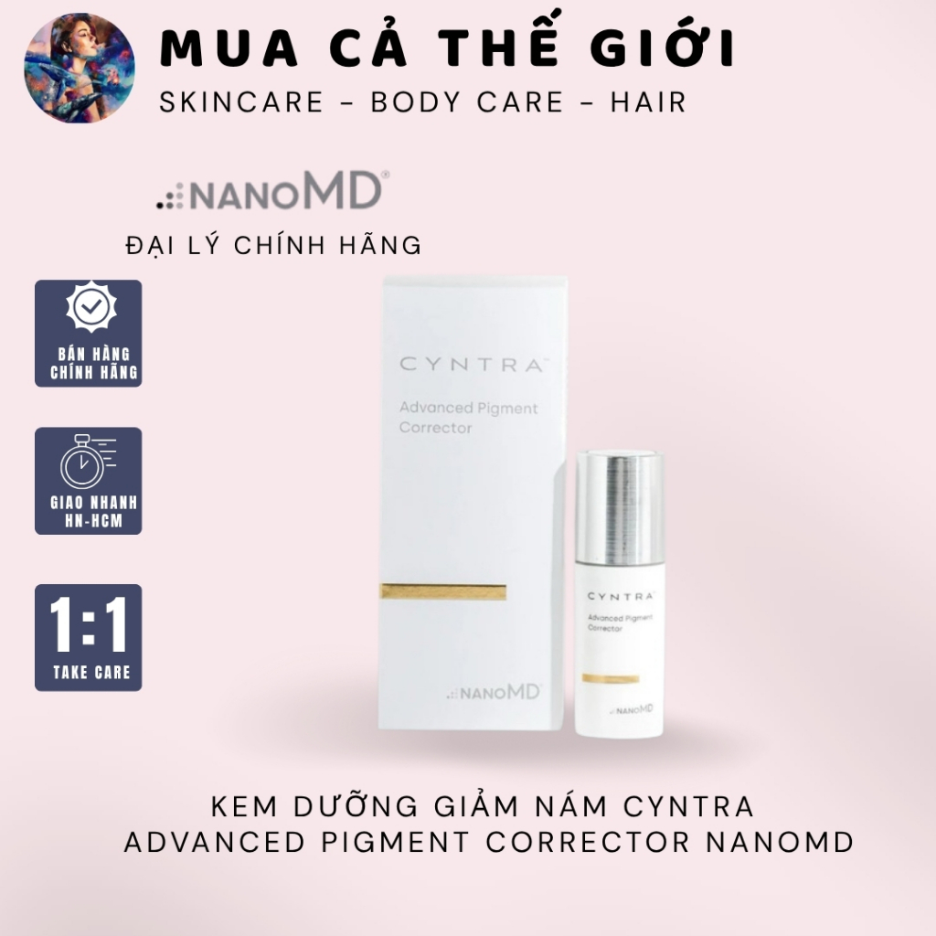 [Đại lý chính hãng] Kem dưỡng giảm nám Cyntra Advanced Pigment Corrector NanoMD 20ml bản mới