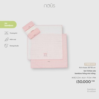 [Full] Set 5 khăn sữa Nous Bamboo