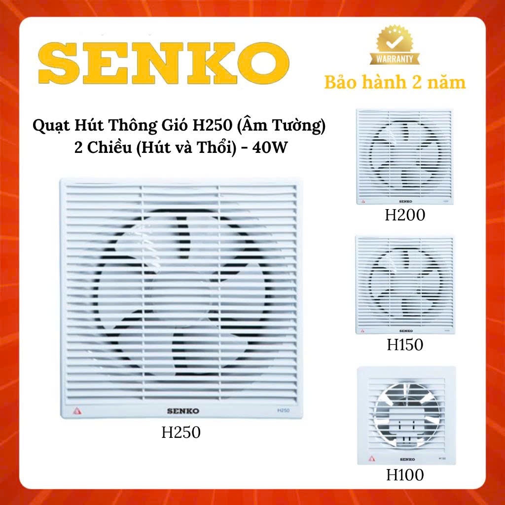 QUẠT HÚT TƯỜNG SENKO H250
