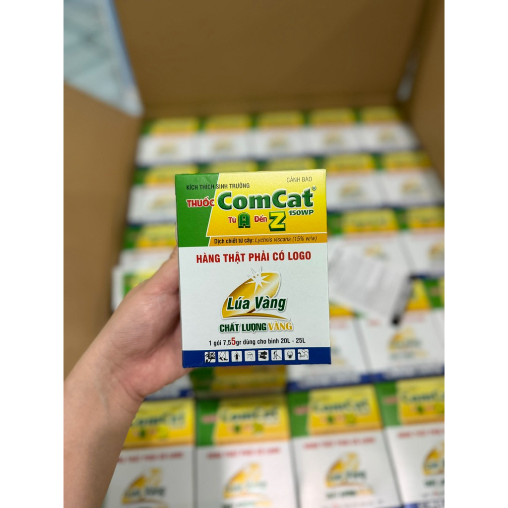 (1 hộp 10 gói) comcat lúa vàng 7,55gr chính hãng