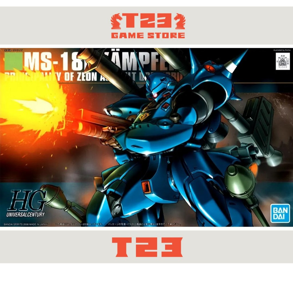 Mô Hình Lắp Ráp HGUC MS-18E KAMPFER - HG - 1/144 - MÔ HÌNH GUNDAM CHÍNH HÃNG BANDAI