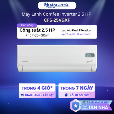 CFS-25VGXF Máy Lạnh Comfee Inverter 2.5 HP {Toàn Quốc}