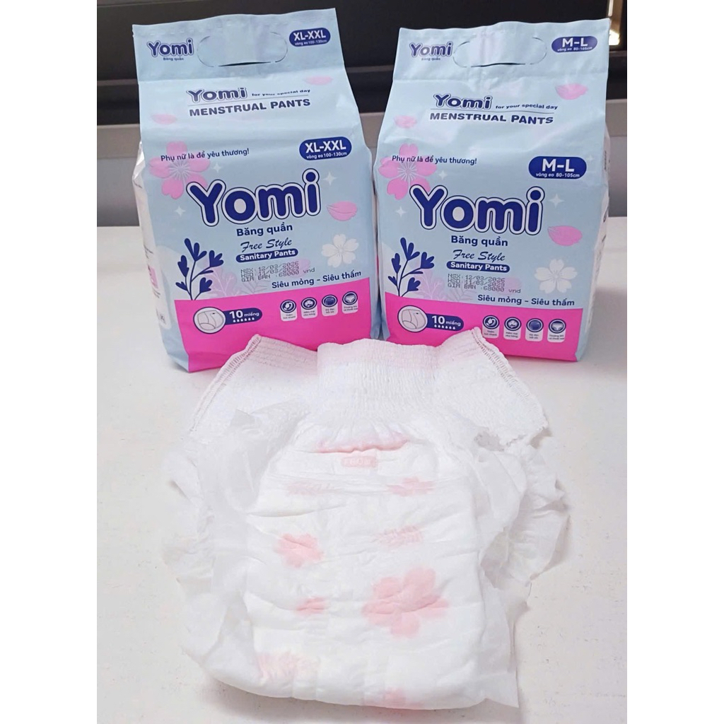 (Mẫu mới) Băng quần Yomi bịch 10 miếng