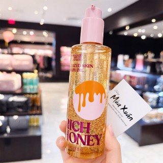 [HÀNG MỸ] [NHIỀU MÙI] Dầu dưỡng thể Victoria's Secret Pink, 236ml (HIGHLIGHTING BODY OIL & GLAZED SKIN BODY OIL)