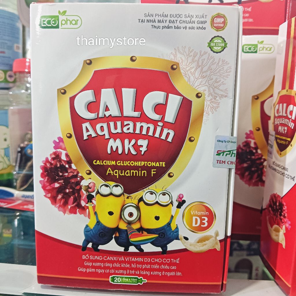 calci aquamin mk7 ( bổ sung canxi, phát triển chiều cao cho bé )