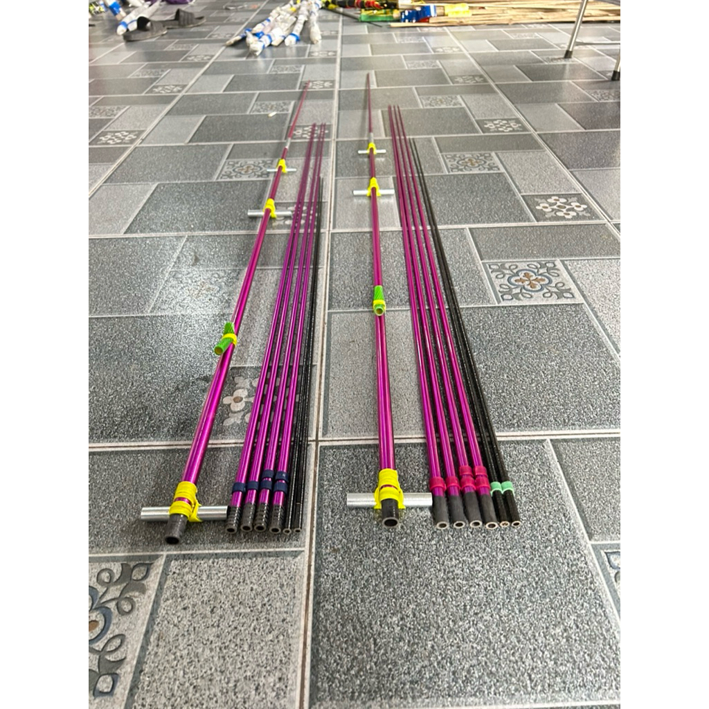 Bộ Khung Diều đuôi cá đã làm sẵn đủ kích thước 1m2-1m5 -1m7-2m-2m5-2m8-3m nan tím víp và nan xoắn