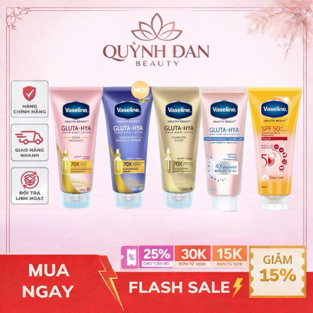 Dưỡng thể Vaseline chống nắng 50x 300 ML