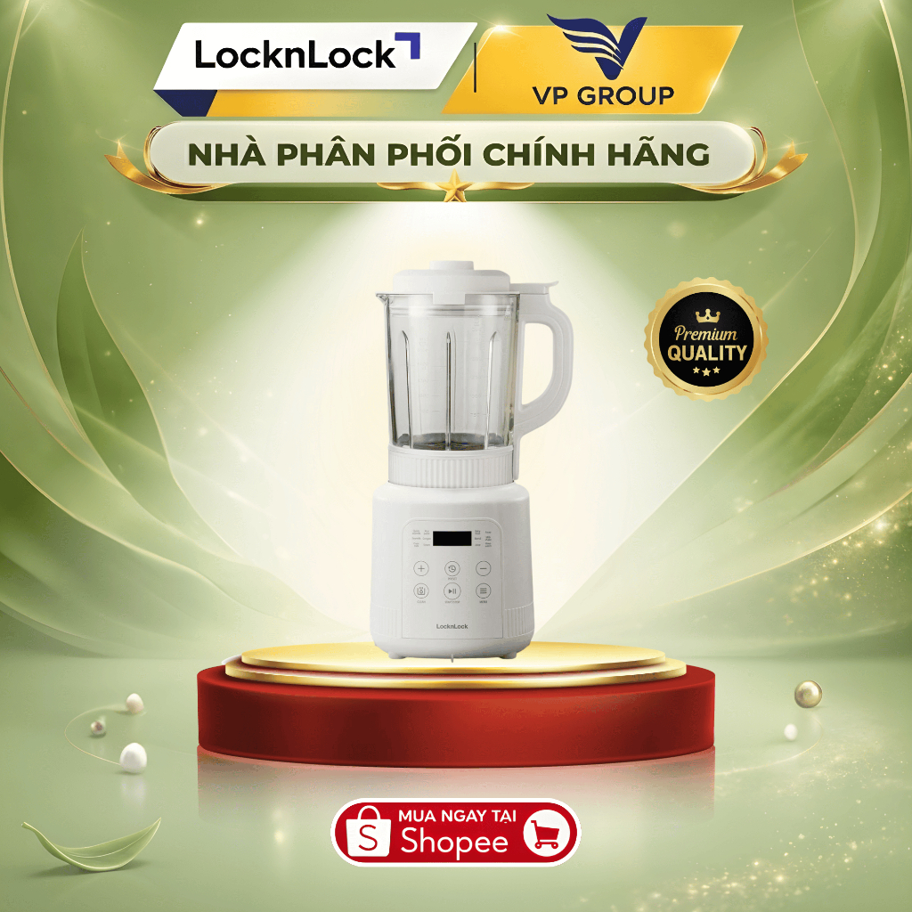 [LocknLock] Máy làm sữa hạt đa năng LocknLock Bianco heating blender 1.75L Màu ngà - EJM486IVY (VPG)