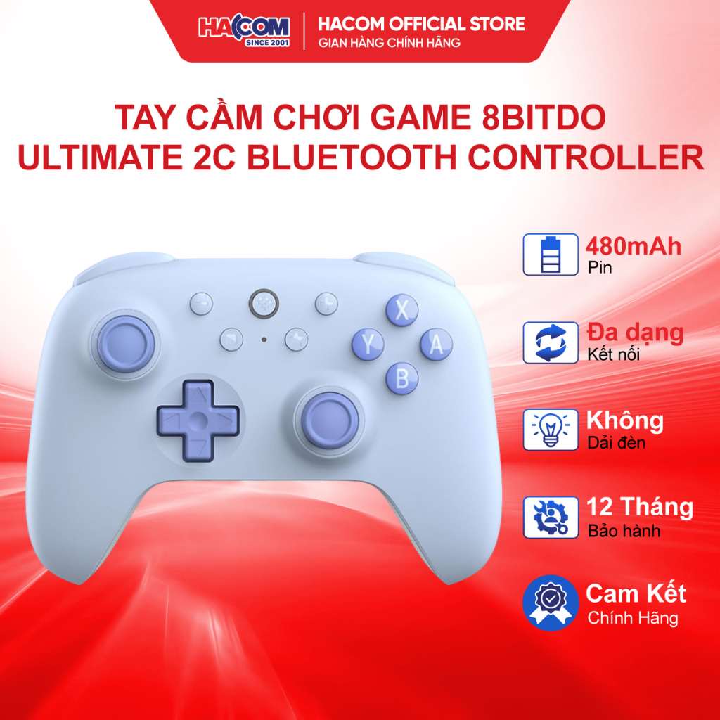 Tay Cầm 8Bitdo Ultimate 2C Bluetooth Controller Cho Nintendo Switch - BH 12 Tháng HACOM PC