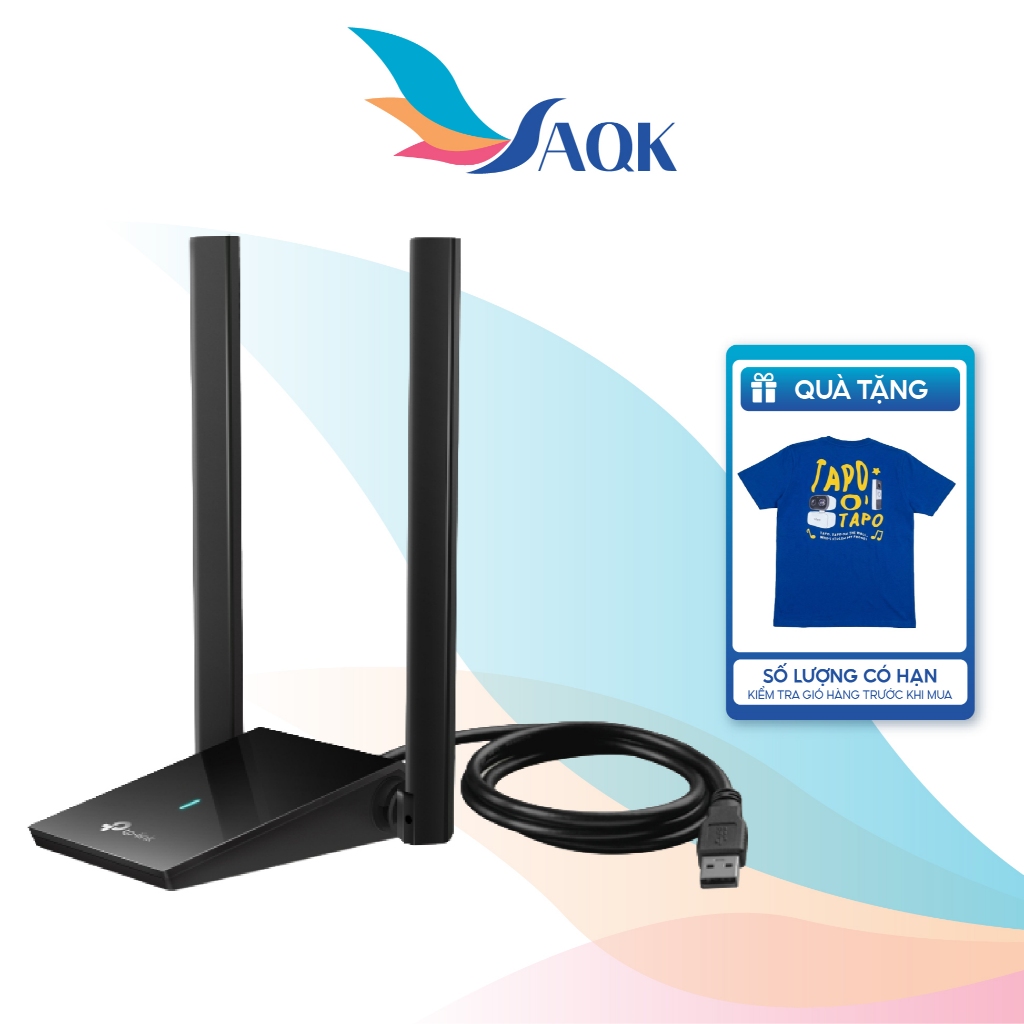 USB Wifi TP-Link Wifi 6 AX1800 Dual Antenas High Gain Wireless Archer TX20U Plus - Hàng chính hãng