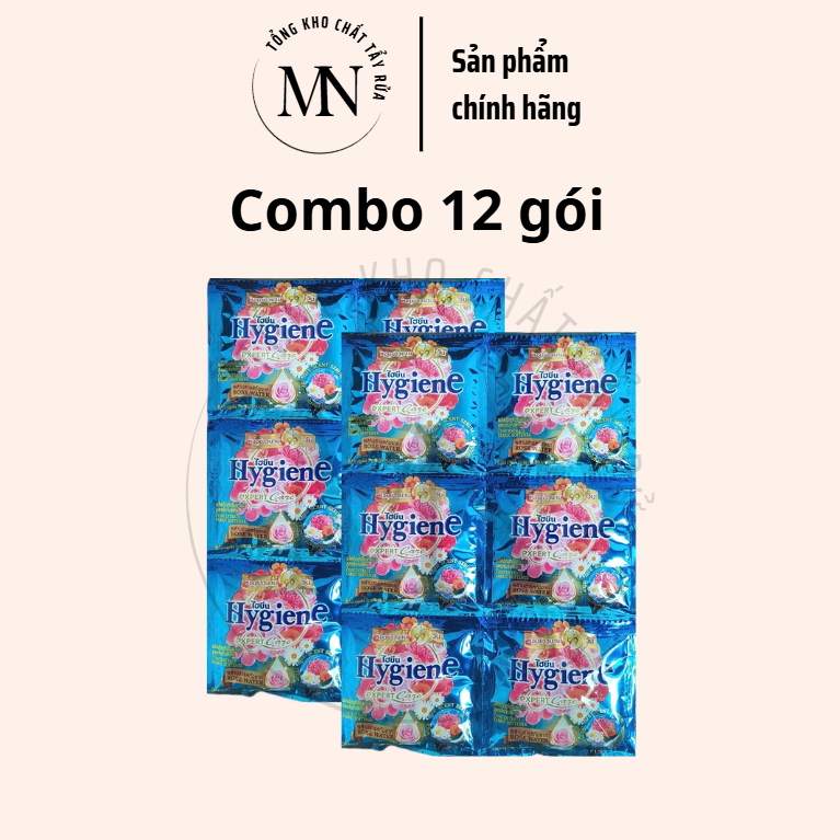 [HYGIENE] COMBO 12 GÓI Nước xả vải đậm đặc Hygiene Expert Care gói 20ml - Bản Nội Địa Thái