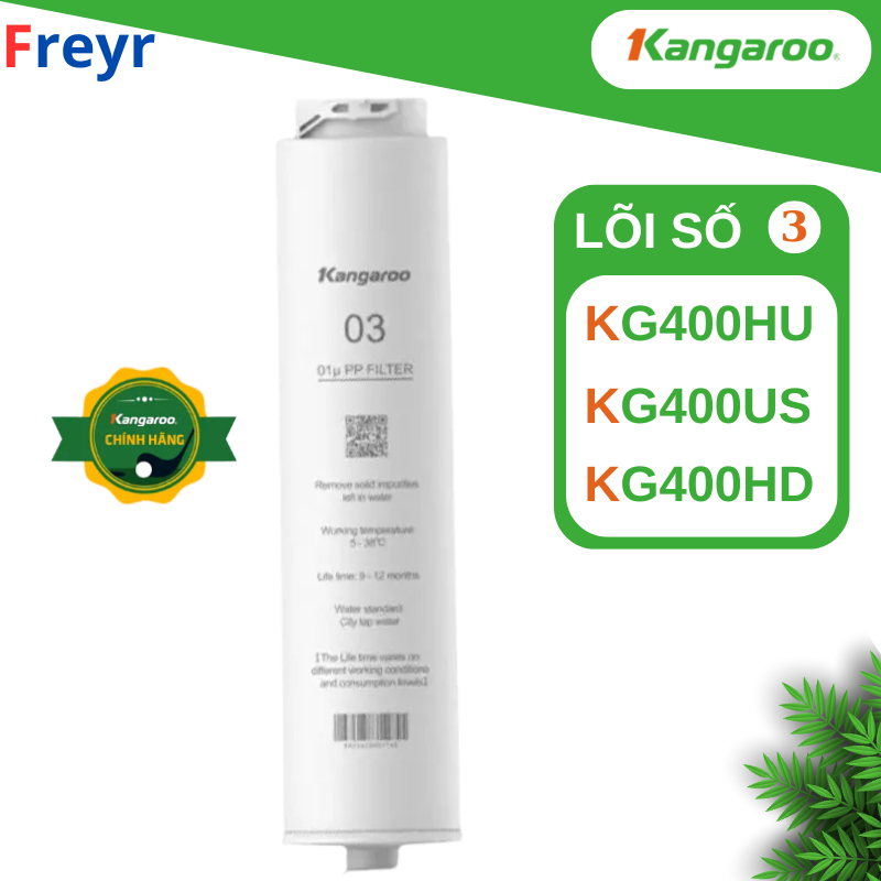 Lõi Lọc Thô số 3 HU Kangaroo Dành Cho Model Máy KG400HU, KG400US, KG400HD