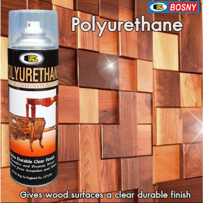 Sơn xịt PU đồ gỗ, SƠN XỊT CHUYÊN DỤNG CHO ĐỒ GỖ, PU Polyurethane 600ml hàng nhập Thái.