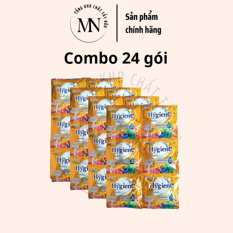 [HYGIENE] COMBO 24 GÓI Nước xả vải đậm đặc Hygiene Expert Care gói 20ml - Bản Nội Địa Thái