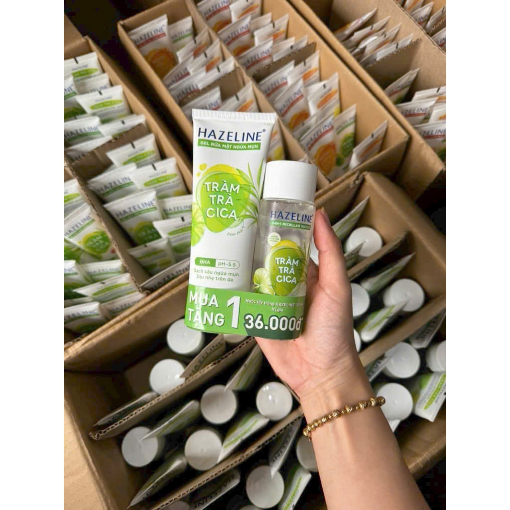 Sữa rửa mặt hazeline tặng chính hãng