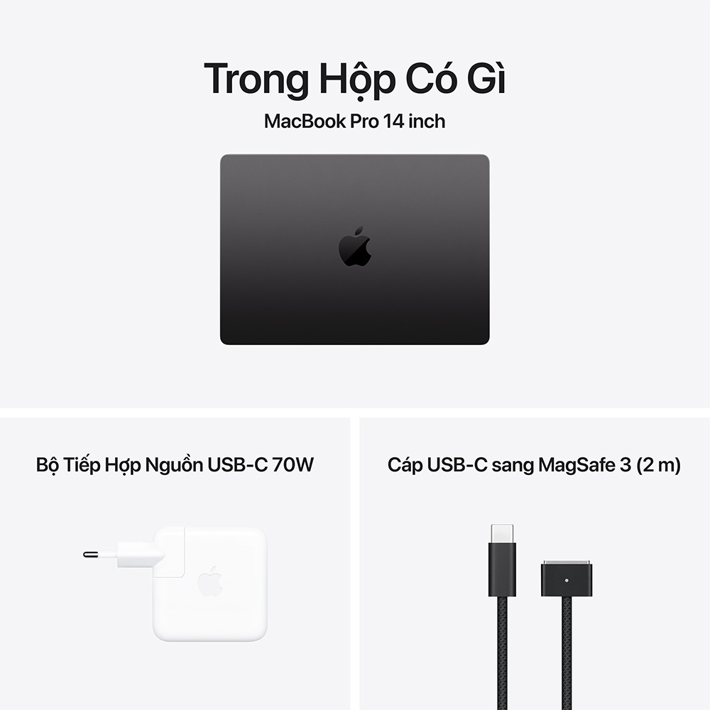 Máy tính xách tay Apple MacBook Pro M5 14 inch 2025 (10 core CPU | 10 core GPU | 16GB RAM | 512GB SSD) | BigBuy360 - bigbuy360.vn