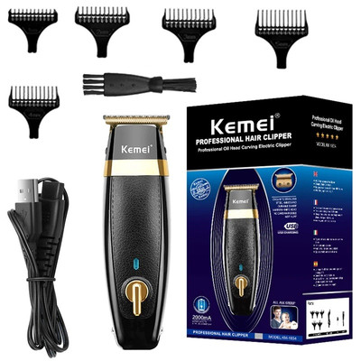 Tông Đơ Chấn Viền Bọc Da Sang Trọng Cắt Êm Kemei KM 1834