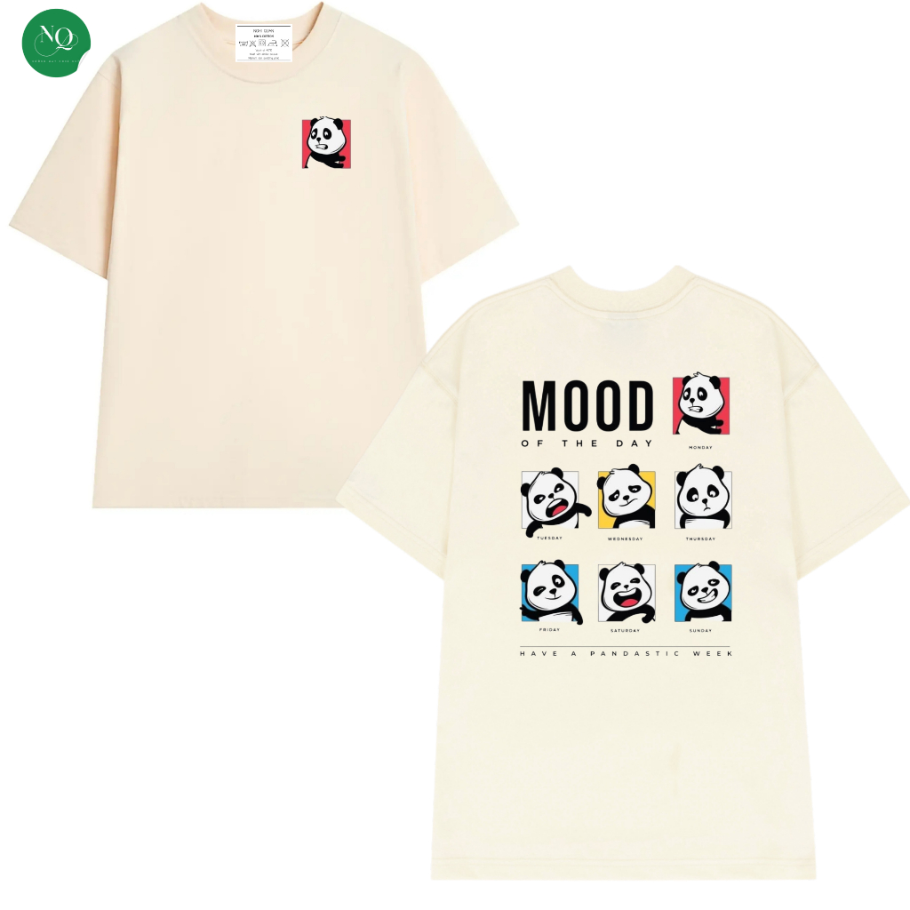 Áo Thun Local Brand Unisex WEEK'S MOOD, In 2 Mặt Áo, Form Oversize Cotton 100%  NGHỊ QUÂN