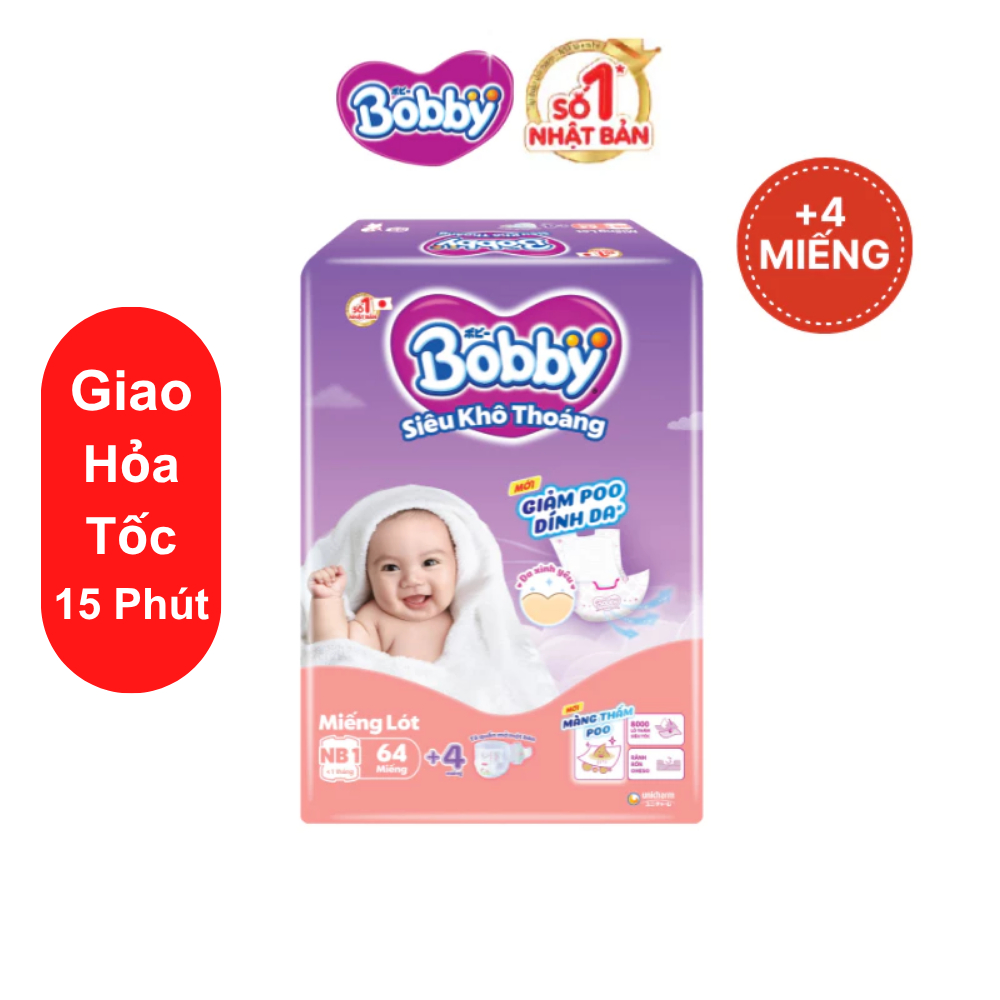 Miếng lót sơ sinh Bobby Newborn 1 có thể dùng như băng vệ sinh, Miếng lót Bobby Newborn 1