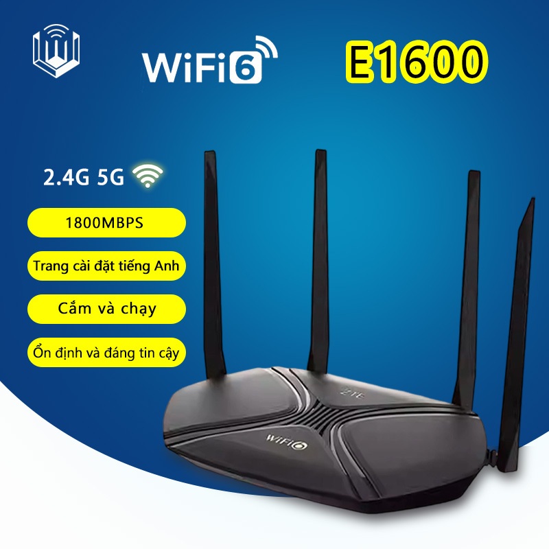 Bộ phát wifi 6 ZTE tplink xiaomi tenda F3 E2615 E2603 E1600 E2633 E2628 E2623 R3P AC8 ax1800  2 băng