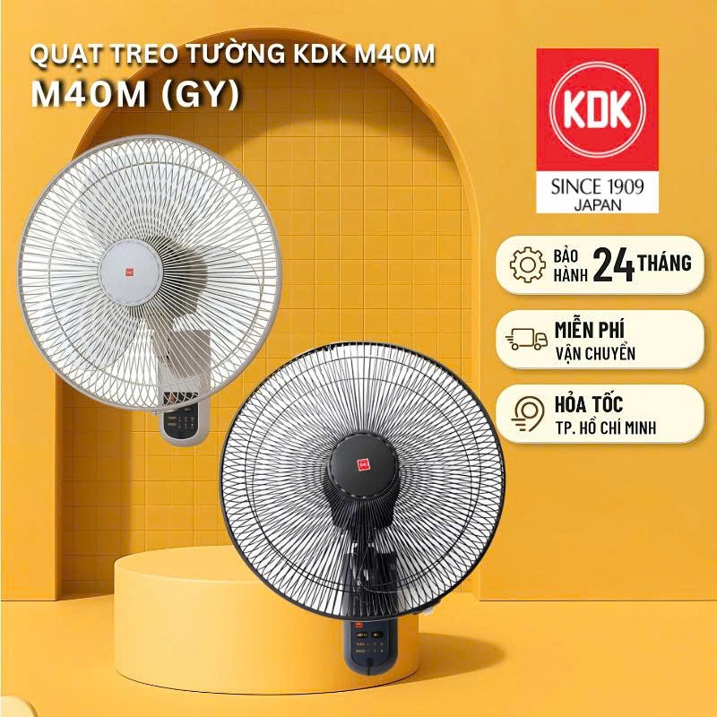 Quạt treo tường Nhật KDK M40M - Bảo Hành Chính Hãng 2 Năm