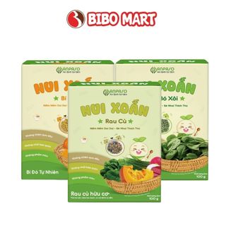 [New] Nui Xoắn Ăn Dặm Cho Bé Anpaso 100g Rau Củ, Cải Bó Xôi, Bí Đỏ - Bibomart