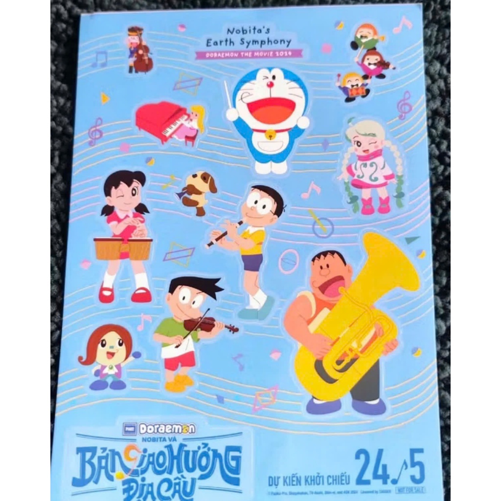[COMBO GIỚI HẠN] Bộ Sưu Tập Doraemon Movie: Móc Khóa Acrylic + Sticker + Hình dán Cao Cấp