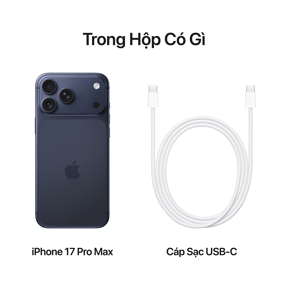 Điện thoại Apple iPhone 17 Pro Max 256GB (Chip A19 Pro | RAM 12GB | Màn hình 6.9" 120Hz) | BigBuy360 - bigbuy360.vn