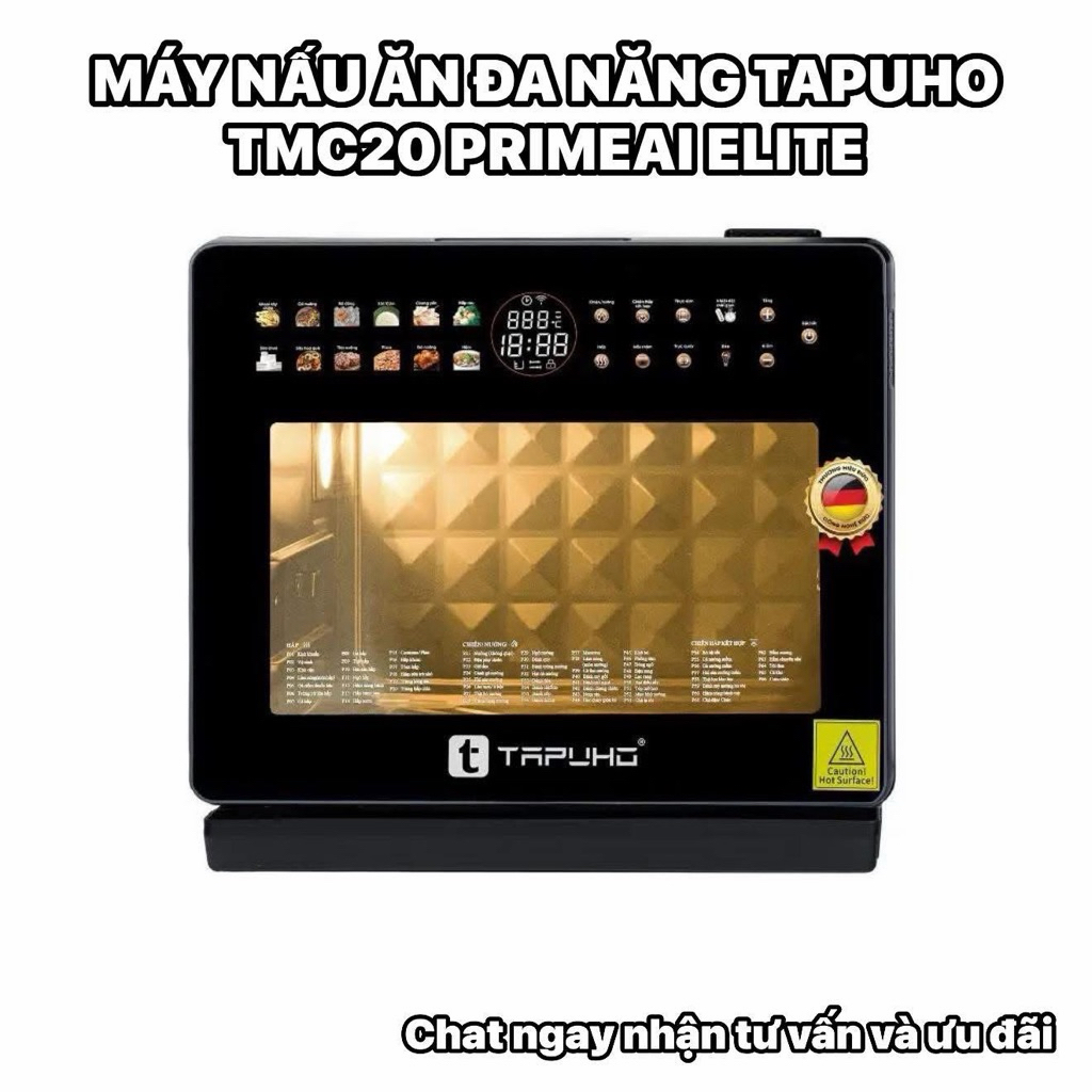 Nồi chiên hơi nước Tapuho TMC20 PrimeAI Elite dung tích 20 lít bảo hành 30 tháng 80 chức năng