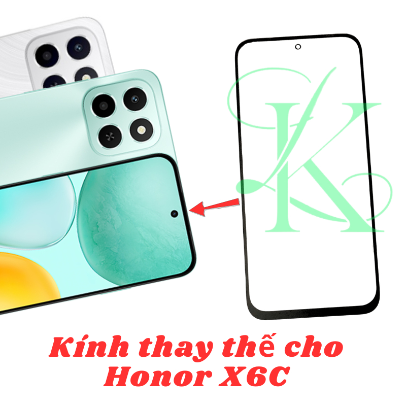 Kính ép trên màn hình dành cho Honor X6C | kính ép dành cho Honor X6C