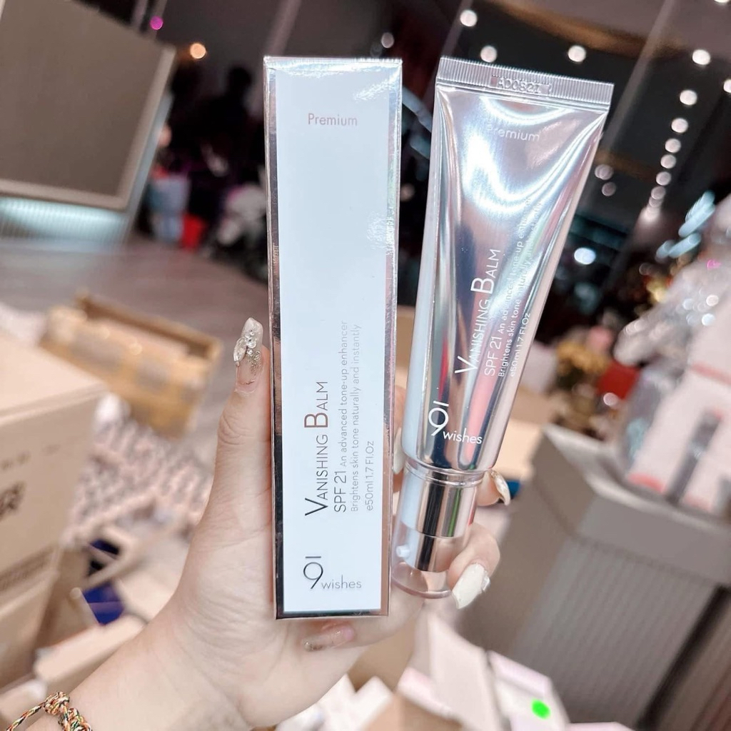 Kem Dưỡng Nâng Tông 9Wishes Vanishing Balm SPF 21 (50ml)