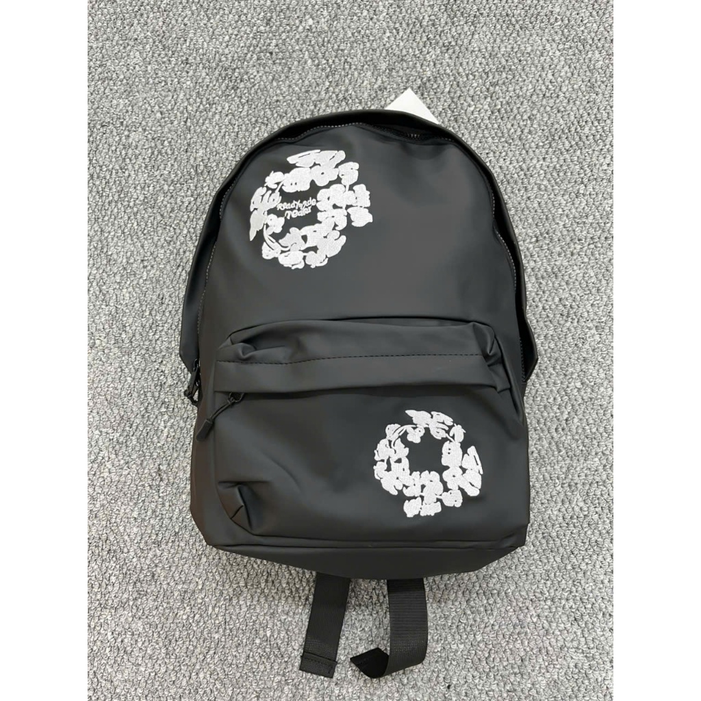 Balo Denim Tears Đen/Trắng - Statement Streetwear Chống Thấm Nước