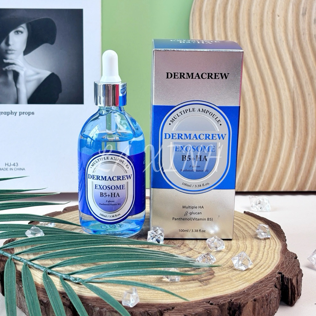 Serum Siêu Phục Hồi Da Cấp Ẩm Sâu Làm Dịu Da Tái Tạo Da Beta Glucan Panthenol Hàn Quốc Dermacrew Exo