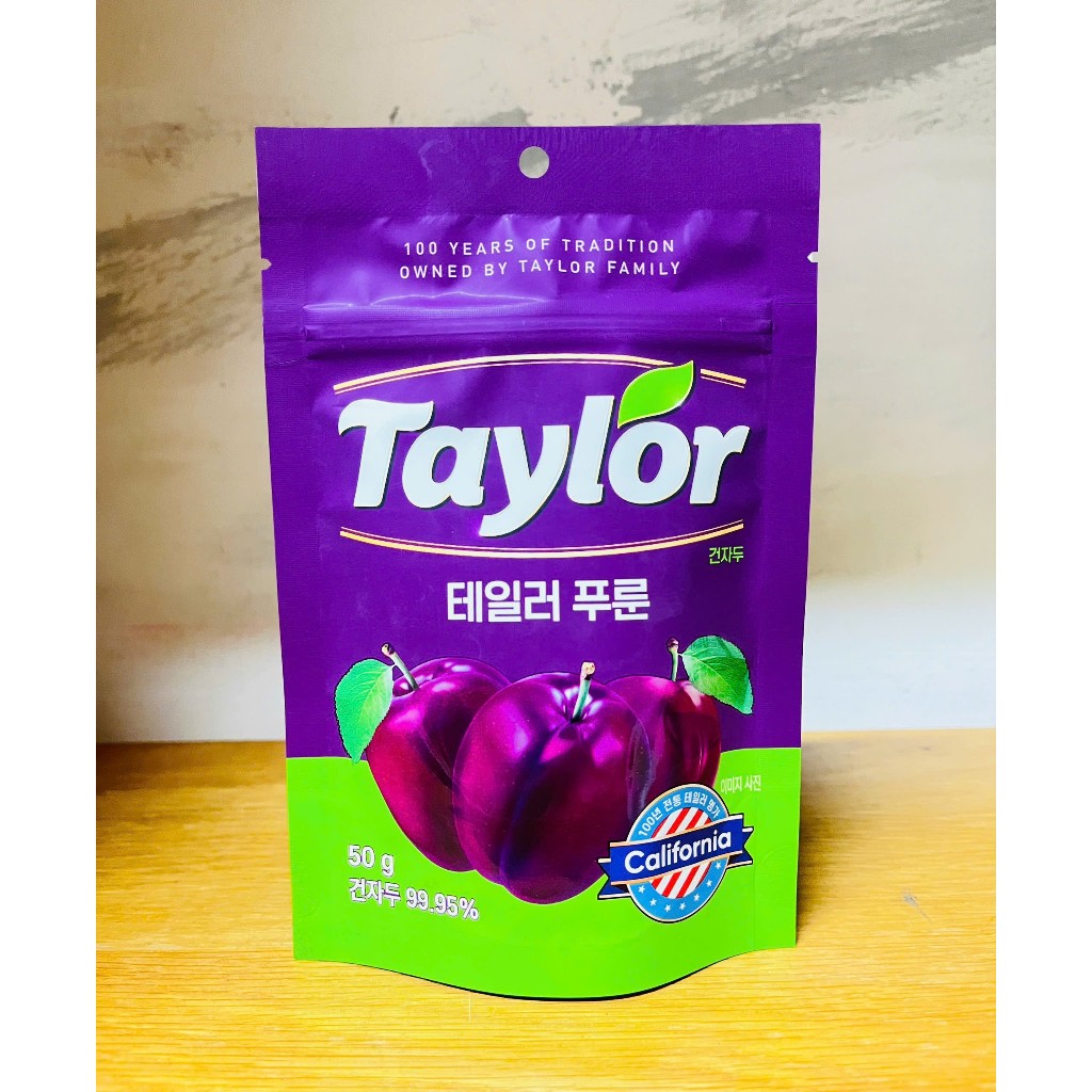 [ Date 12/27 ] Mận khô Taylor Prunes Naturally Tự Nhiên 50g -Taylor Prunes Naturally Sweet 50g