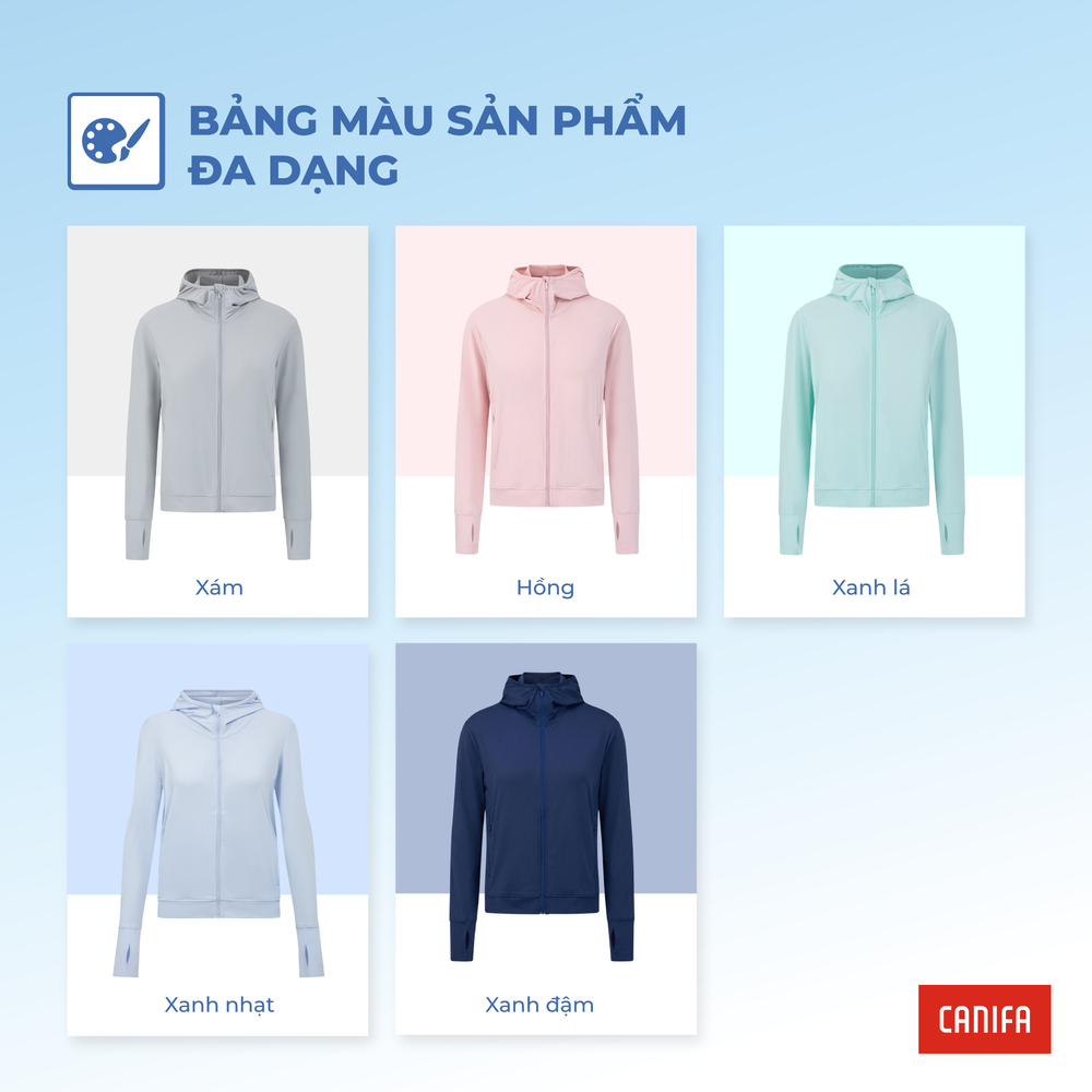 Áo chống nắng nữ CANIFA mát lạnh thoáng khí chống 98% UV bản cải tiến 2026 6OT26S002 | BigBuy360 - bigbuy360.vn