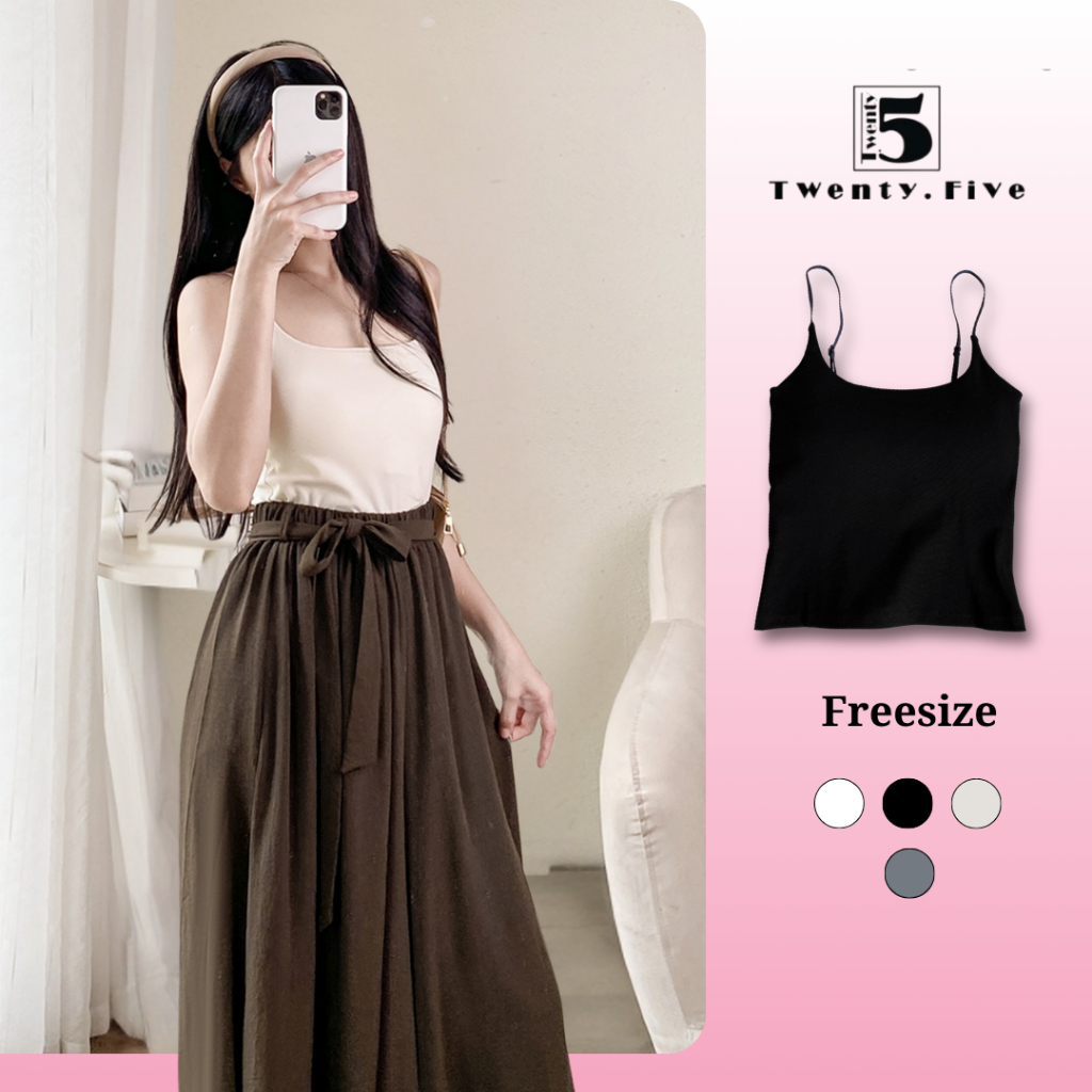 Áo Bra Nữ 2 Dây Có Mút Mặc Trong Sơ Mi Dễ Phối Đồ TwentyFive Fashion – 5798