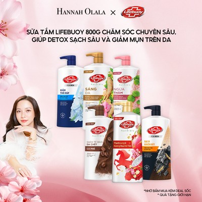 [HANNAH LIVESTREAM] Sữa tắm Lifebuoy Thiên nhiên Detox Và Chăm Sóc Chuyên Sâu 800g