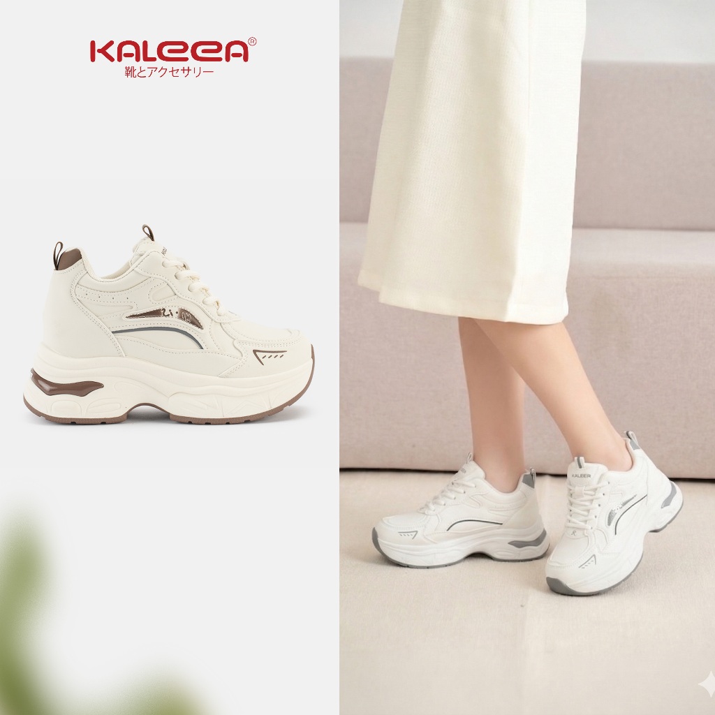 Kaleea - Giày Thể Thao Nữ Hack Dáng Cao 7.5cm, Đi Êm Chân Không Đau Gót  T185