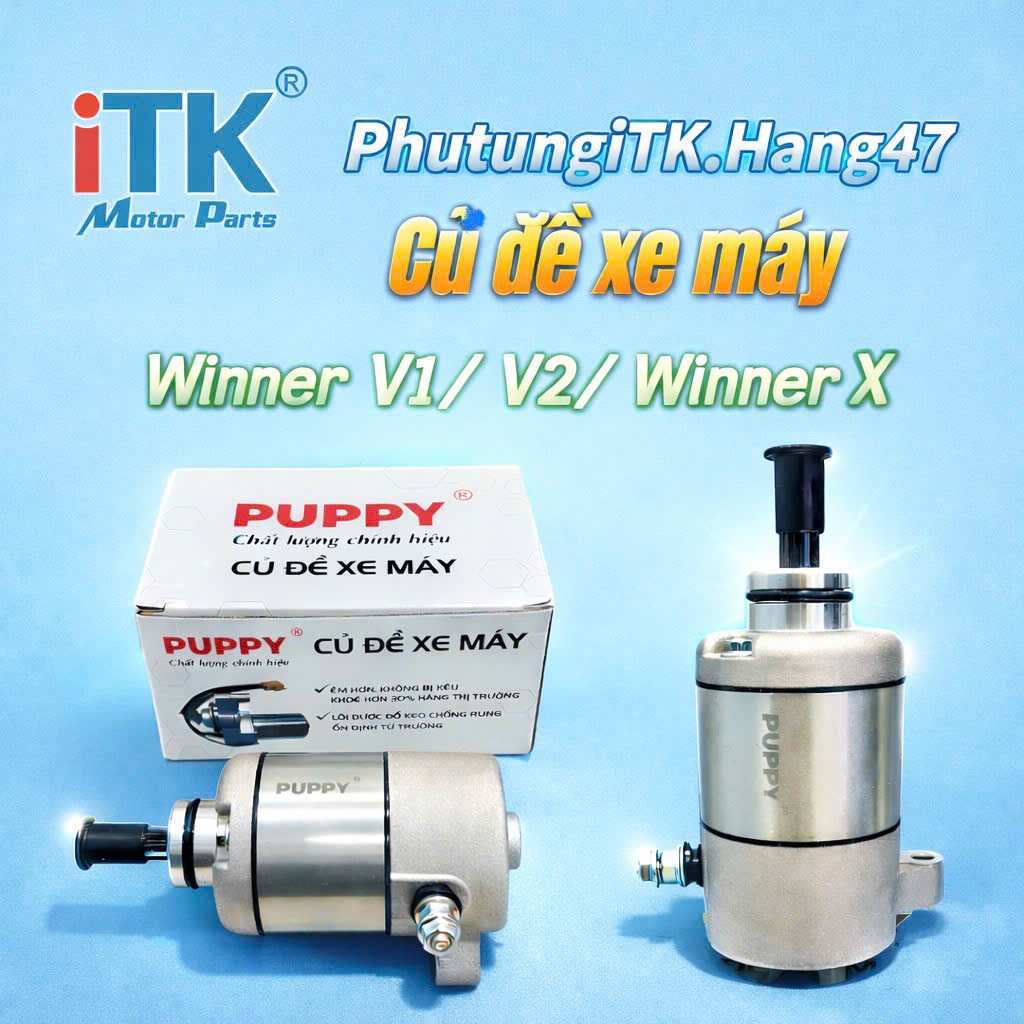 [Mua 2 giảm 5%] iTK - Củ đề xe Winner V1/V2/Winner X Sonic Mô tơ đề cho Honda Winner